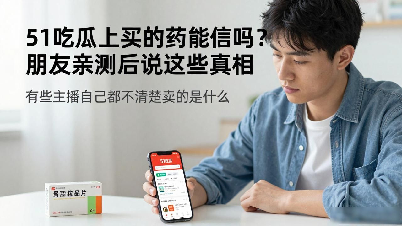 51吃瓜上买的药能信吗？朋友亲测后说这些真相