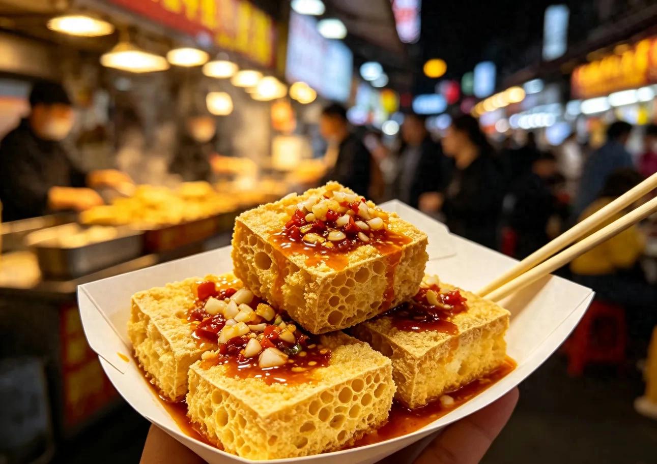 冰淇淋臭豆腐口感反差_云南做黑暗料理的网红有哪些人呢,_夜市特色小吃